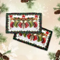 Хавлиена кърпа с коледни мотиви - 3041 - Хавлиена кърпа с коледни мотиви - 3041