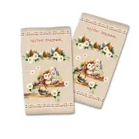 Хавлиена кърпа с Великденски мотиви - 4052 - Хавлиена кърпа с Великденски мотиви - 4052