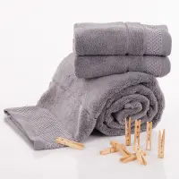 Хавлия за баня Микропамук - Сиво - Хавлия за баня Микропамук - Сиво