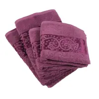 Хавлия за баня Жакард - Лилаво - Хавлия за баня Жакард - Лилаво