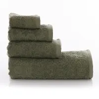 Хавлия за баня Жакард MS - Тъмно зелено - Хавлия за баня Жакард MS - Тъмно зелено