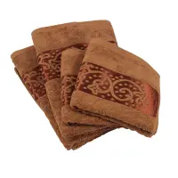 Хавлия за баня Жакард - Светло кафяво - Хавлия за баня Жакард - Светло кафяво