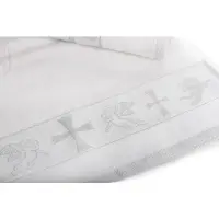 Кърпа за Кръщение с втъкани сребърни нишки - 1760 | Кърпа за Кръщение с втъкани сребърни нишки - 1760