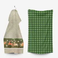 Комплект - 2 броя хавлиена кърпа с коледни мотиви - 3026 - Комплект - 2 броя хавлиена кърпа с коледни мотиви - 3026