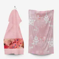 Комплект - 2 броя хавлиена кърпа с коледни мотиви - 3034 - Комплект - 2 броя хавлиена кърпа с коледни мотиви - 3034