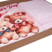 Комплект 2бр.кърпи в кутия - розова - Свети Валентин - 3577 | Комплект 2бр.кърпи в кутия - розова - Свети Валентин - 3577