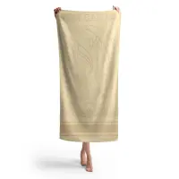 Плажна хавлия Делфин MS - Крем - Плажна хавлия Делфин MS - Крем