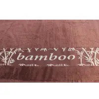 Плажна хавлия с бамбуков десен - кафява - 1781 | Плажна хавлия с бамбуков десен - кафява - 1781