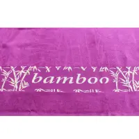 Плажна хавлия с бамбуков десен - малина - 1775 | Плажна хавлия с бамбуков десен - малина - 1775