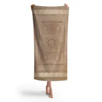 Плажна хавлия с мотив - Капучино - Плажна хавлия с мотив - Капучино