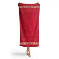 Плажна хавлия с мотив - Червено - Плажна хавлия с мотив - Червено