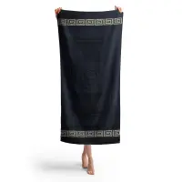 Плажна хавлия с мотив - Тъмно син - Плажна хавлия с мотив - Тъмно син