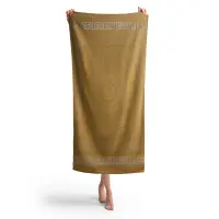 Плажна хавлия с мотив - Жълт - Плажна хавлия с мотив - Жълт