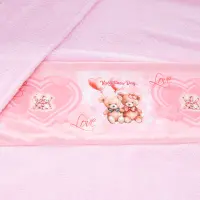 Поларено одеяло - розово с печат - Свети Валентин - 3585 | Поларено одеяло - розово с печат - Свети Валентин - 3585