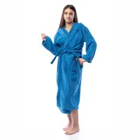 Юношески халат Елеганс - Морско синьо - 2728 | Юношески халат Елеганс - Морско синьо - 2728