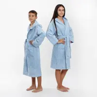 Юношески халат Нишка - светло синьо - Юношески халат Нишка - светло синьо